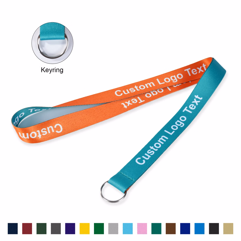 3/4" Full Color Dye-Sublimated Lanyard With Metal Split-Ring