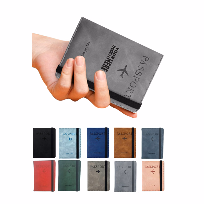 Leather Passport Case Anti-Lost Travel Essentials
