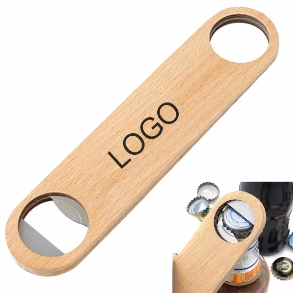 Wooden Paddle Bottle Opener