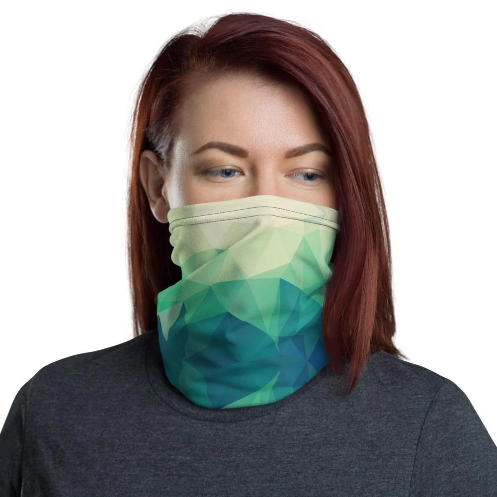Reversible 2 Ply Neck Gaiter Face Mask 1
