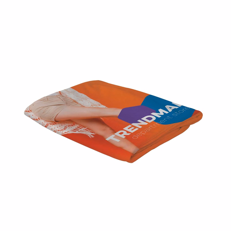 5' Straight Splash Floor Display Wrap Graphic Panel (Block-Out Fabric)