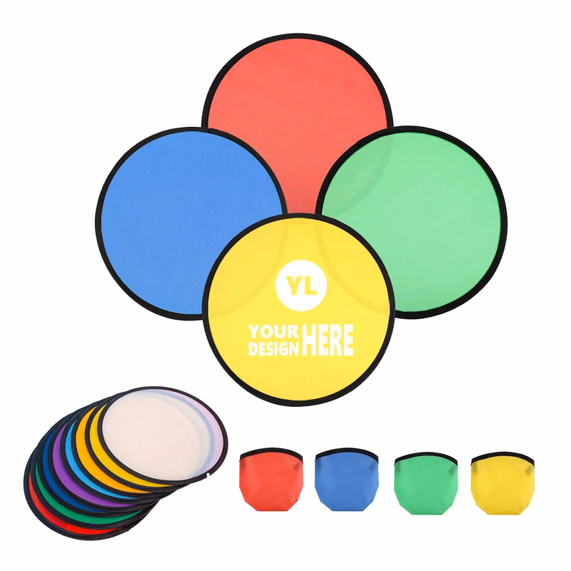 Foldable Flying Disc Fans Set