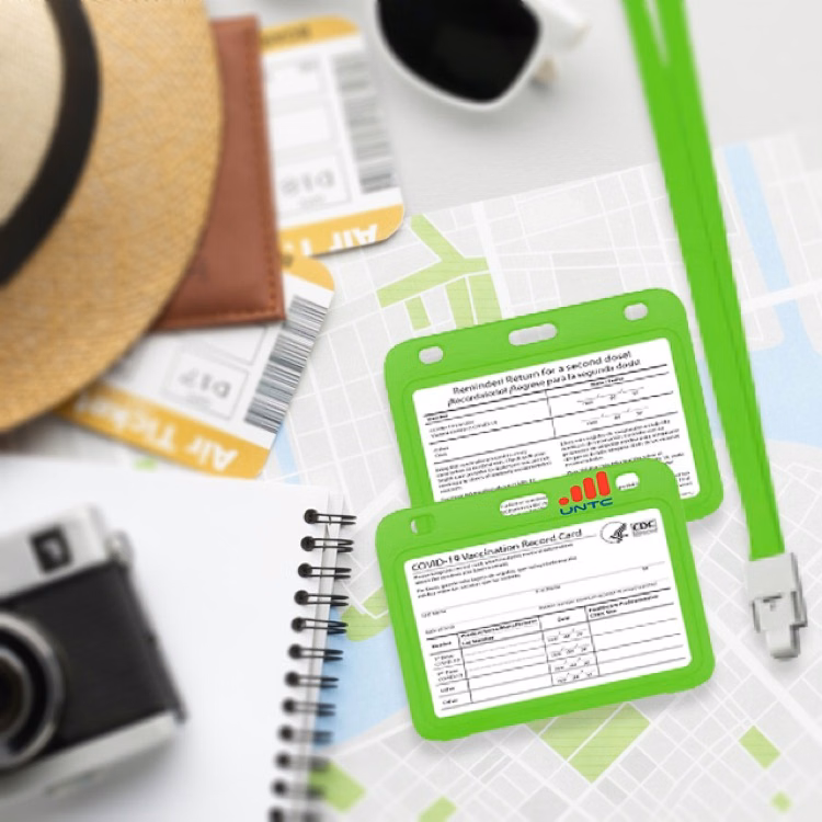 Vaccine Card Sleeve & Lanyard Set