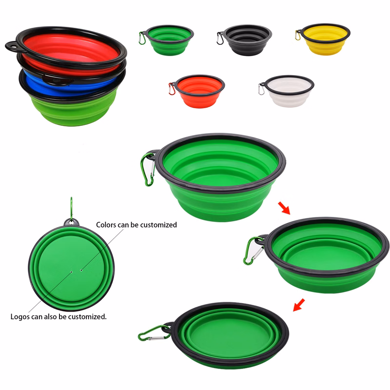 Collapsible Pet Bowl With Custom Color & Logo