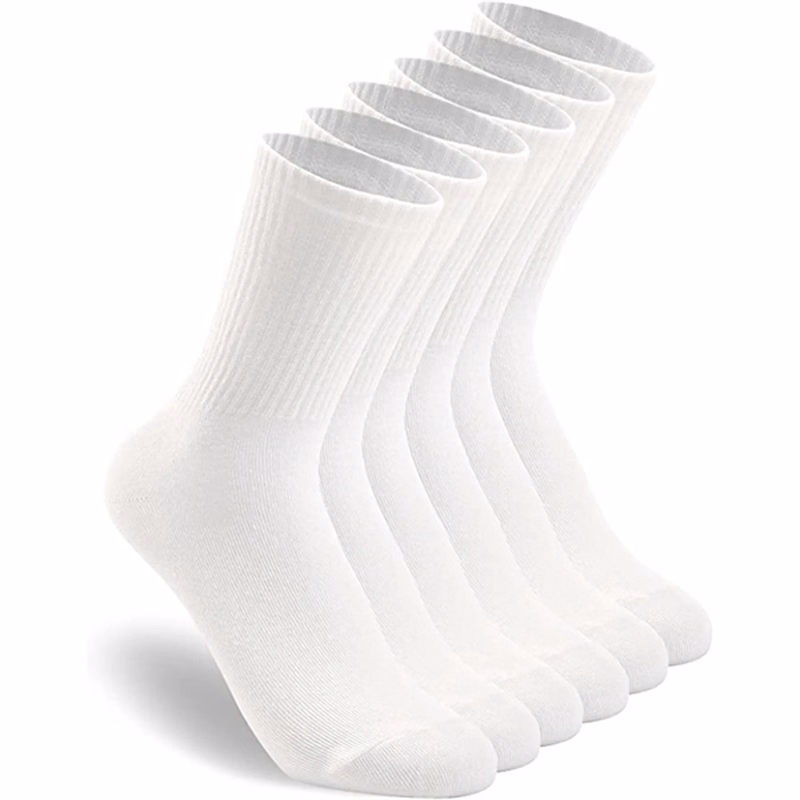Custom Premium Knit Cotton Crew Socks