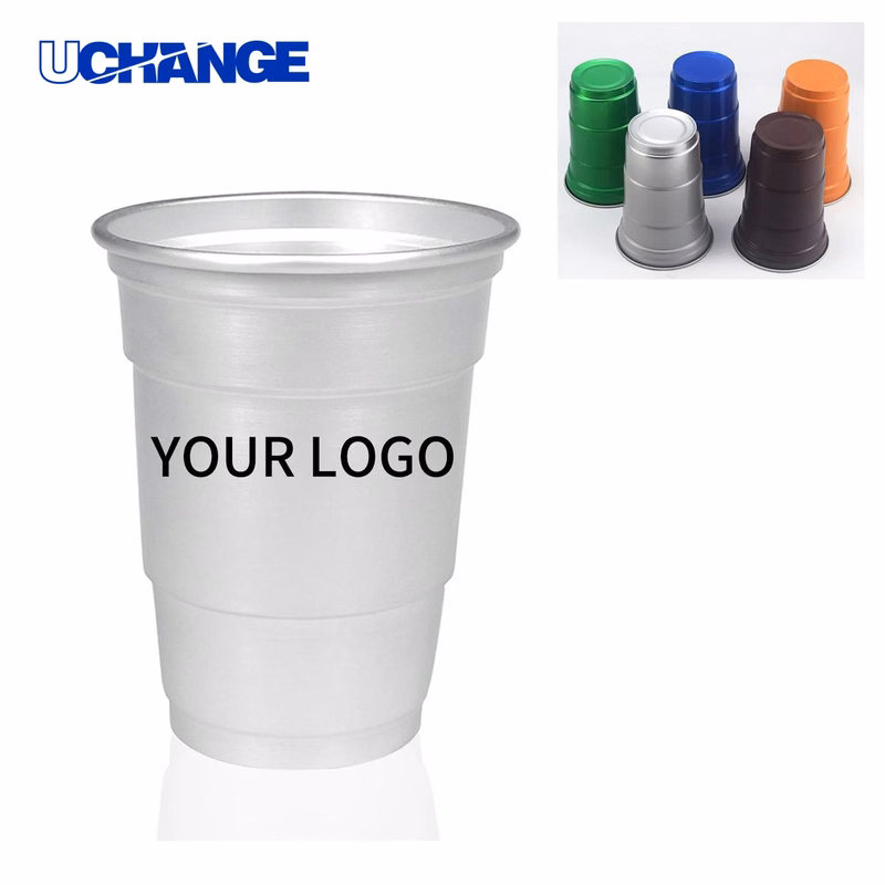 Aluminum Party Cup Drinkware Sturdy with Smooth Rim