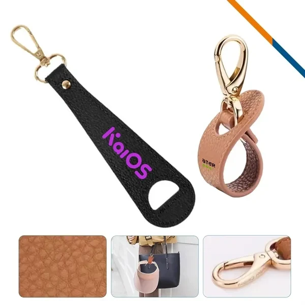 Custom PU Leather Hat Clip with Metal Buckle — Portable Outdoor Adventure Gear 1