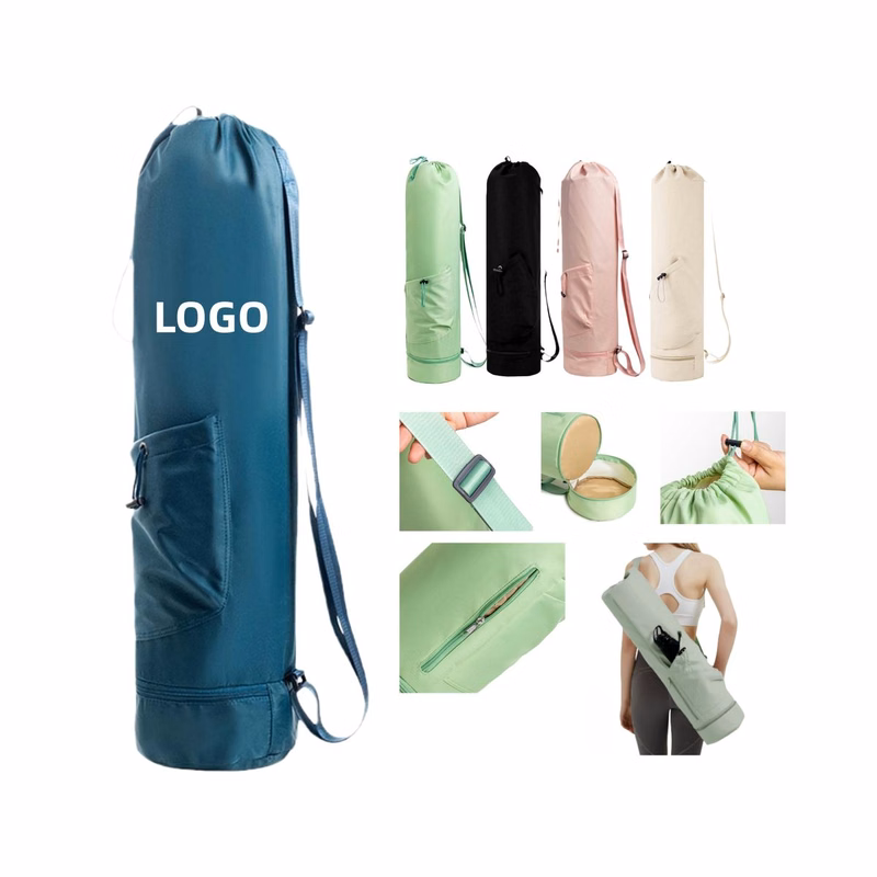 Drawstring Closure Wet Pocket Gym Tote