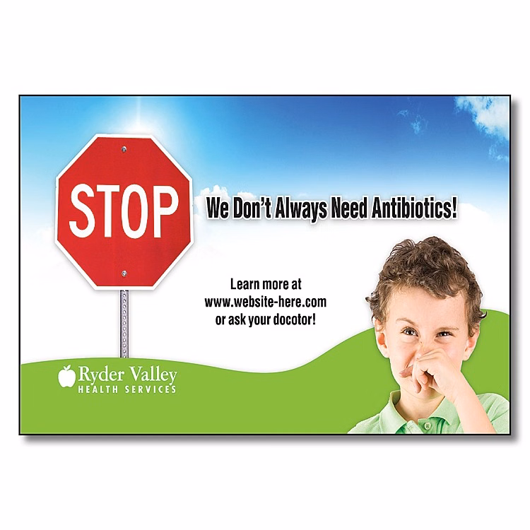 Custom Size / Shape - Laminated Card (8 Up) - 14 pt.