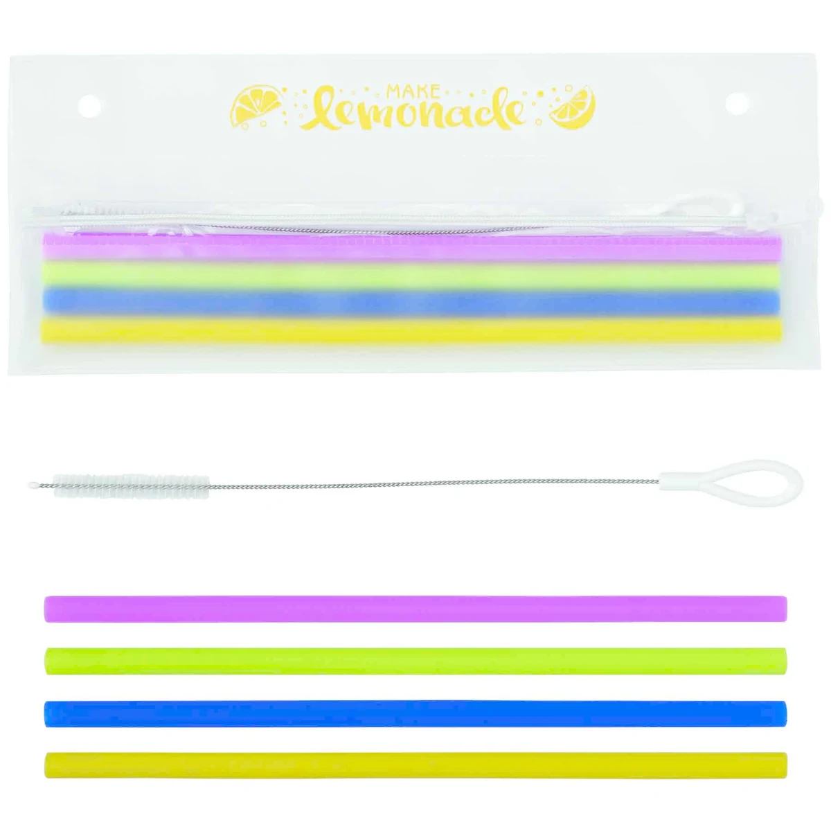 Reusable Silicone Straw Set 1