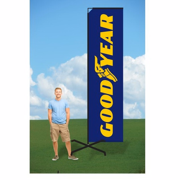 9ft Swooper Flag with X Stand-Double