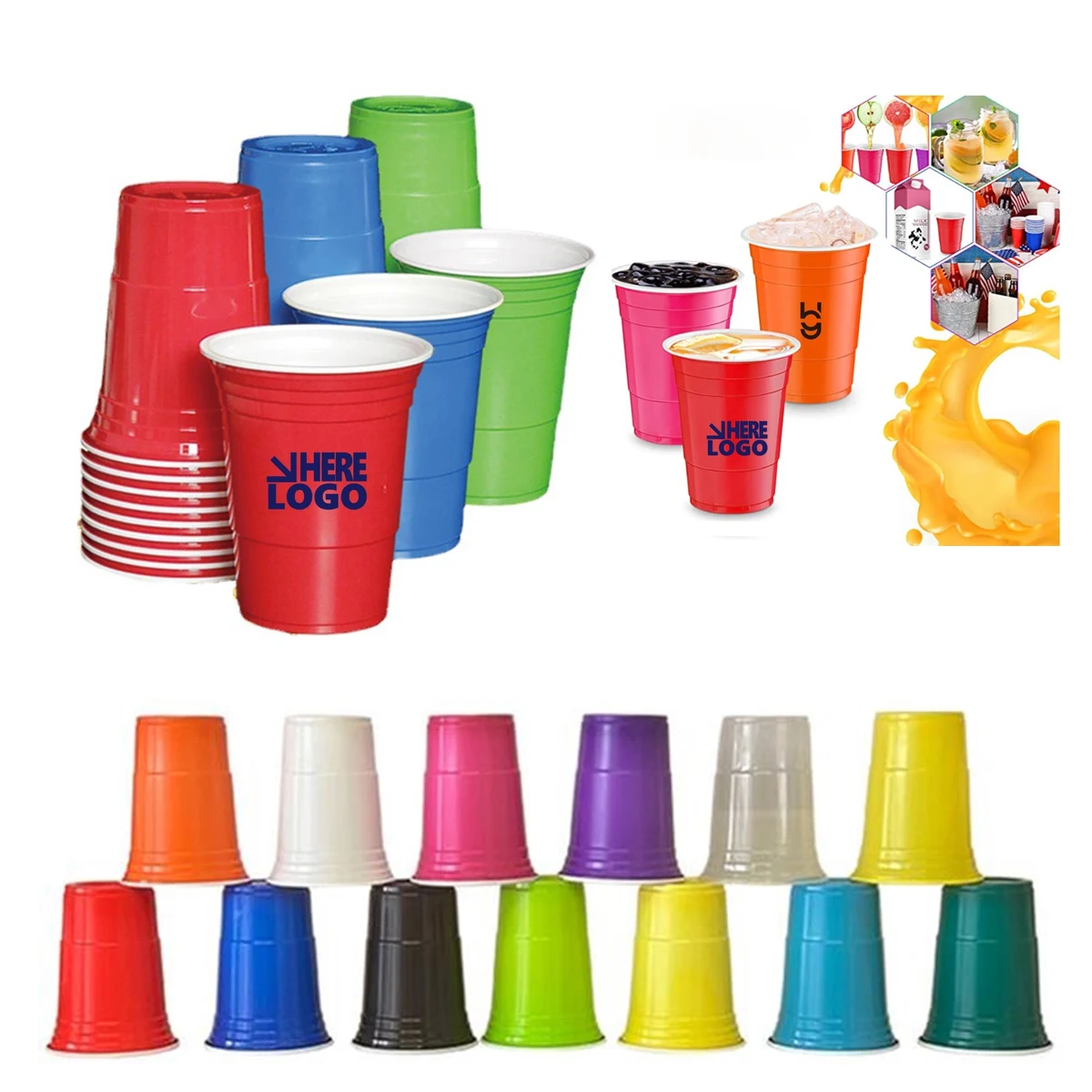 16oz Solo Party Plastic Cups 1