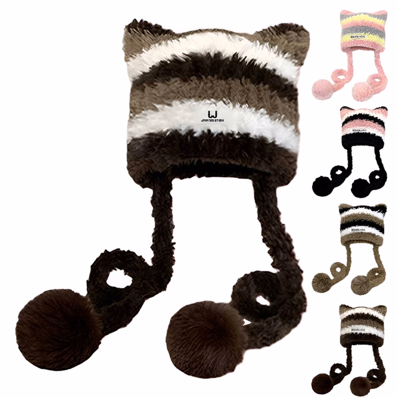 Winter Warm Cute Cat Ears Knitted Beanie Hat