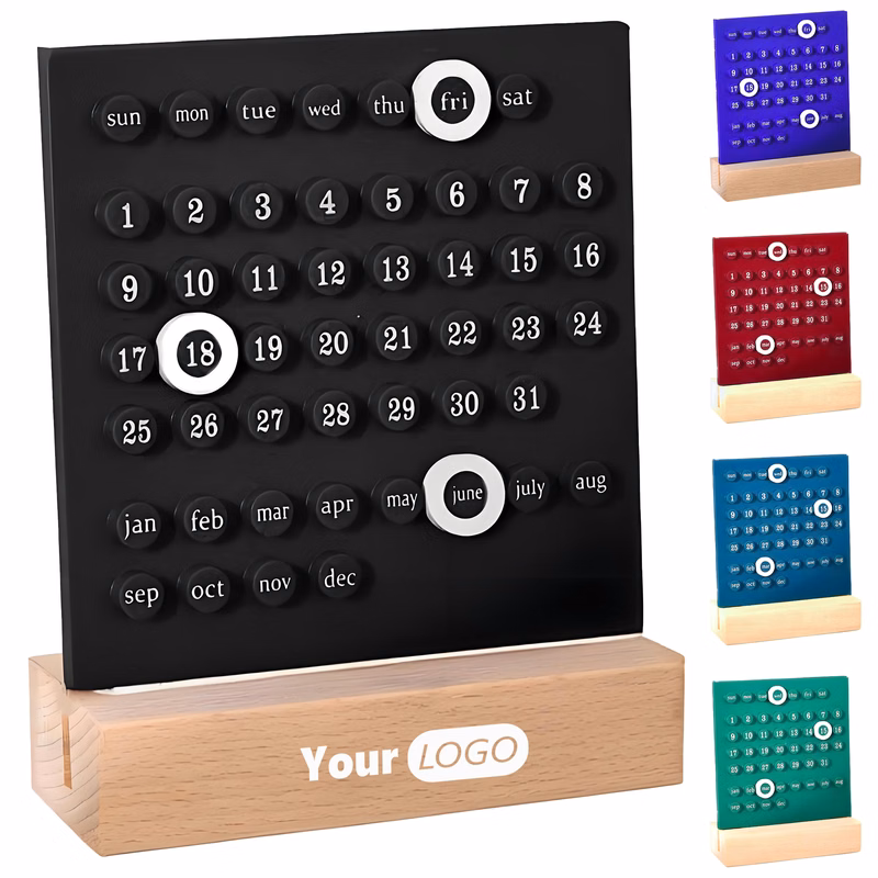Acrylic Plastic Reusable Diy Desk Calendar