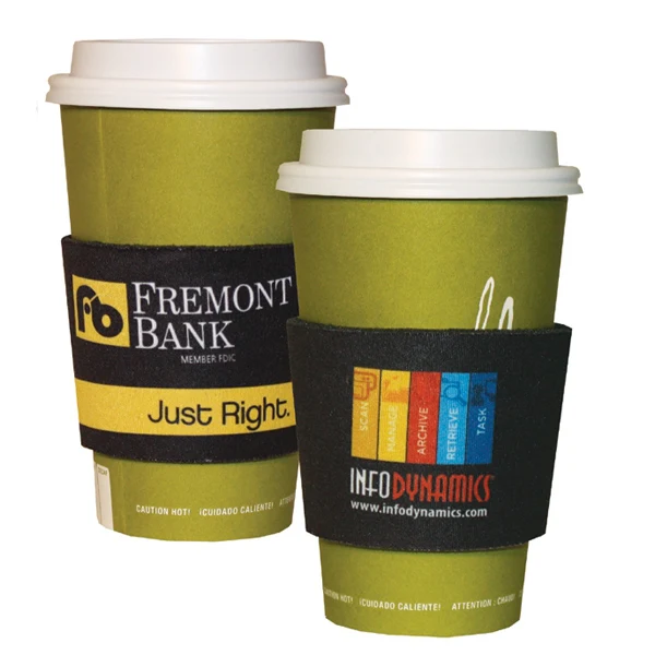 Coffee Wrap, custom koozie with logo imprint 1