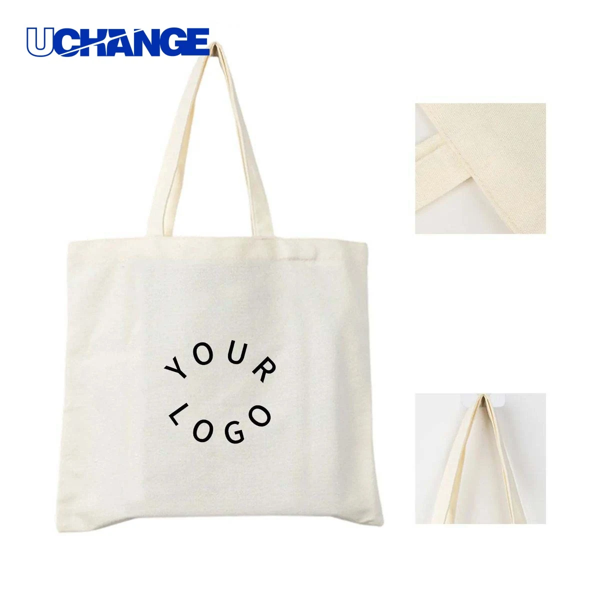 Eco Canvas Tote Bag Carrier for Shopping, custom tote bag with logo imprint 1