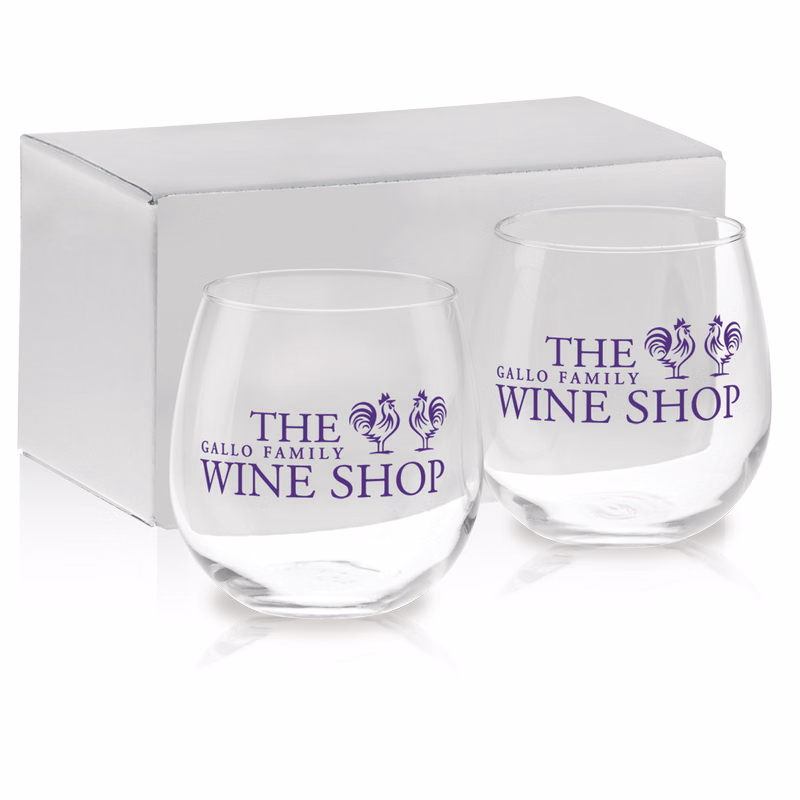 16.75 oz. Stemless Red Wine Gift Set