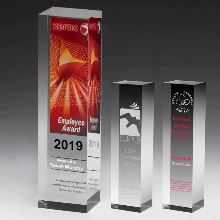 Monument Obelisk Award - 9 1/2" 4-Color Process 1