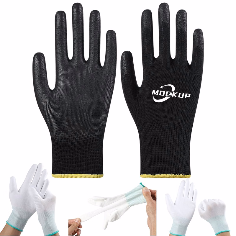 PU Coated Work Nylon Glove