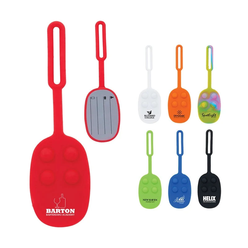 Momo Push Pop Silicone Luggage Tag 1