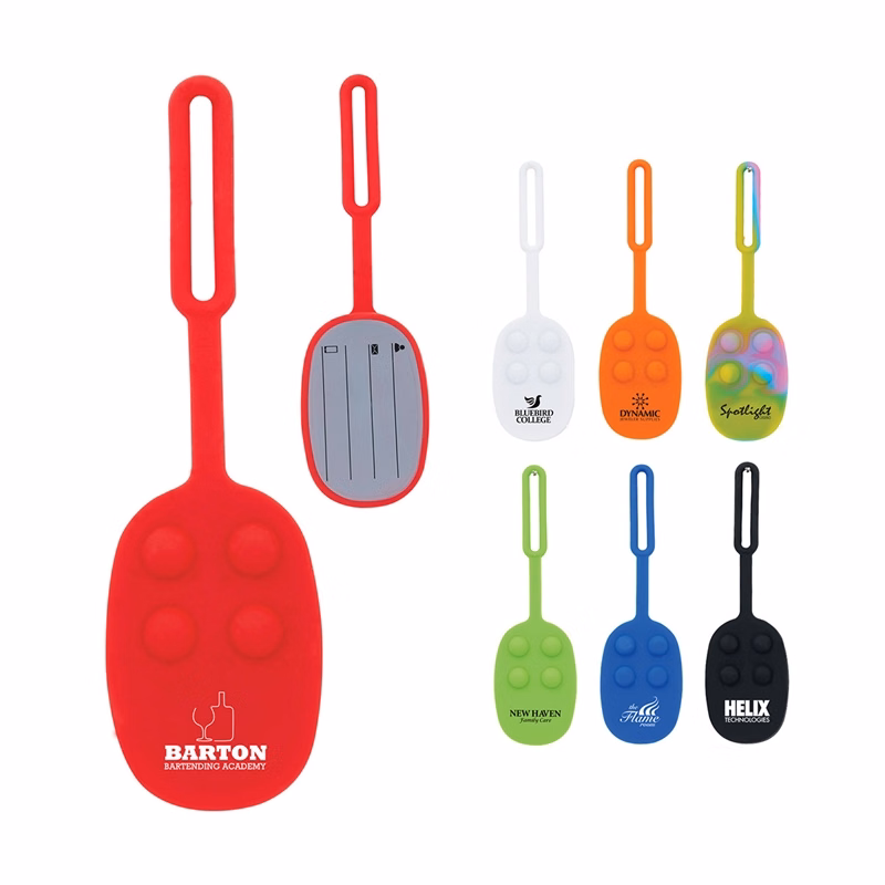 Momo Push Pop Silicone Luggage Tag