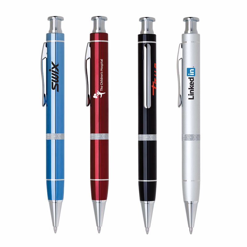 Obsidian-II Click Action Pen with Diamond Band