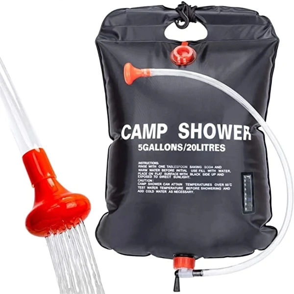 5 Gallons/20L Large Capacity Solar Camping Shower Bag 1