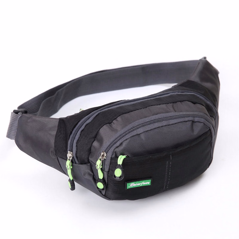 Multifunctional large nylon fanny pack waist bag chest bag