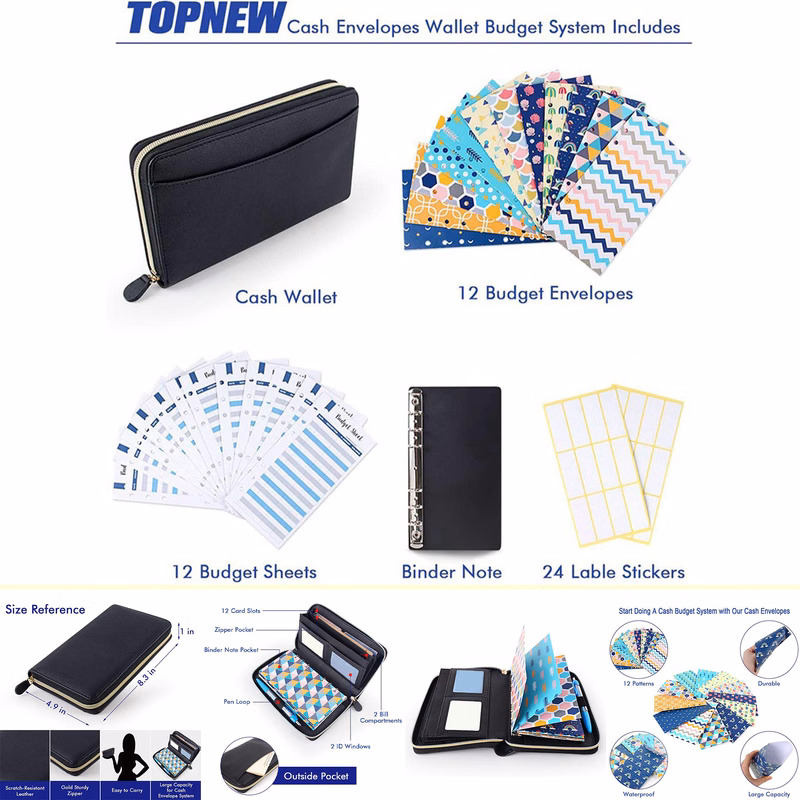 Cash Envelope Wallet All In One