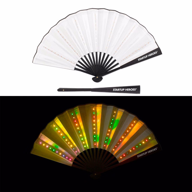 Light-up Foldout Hand Fan