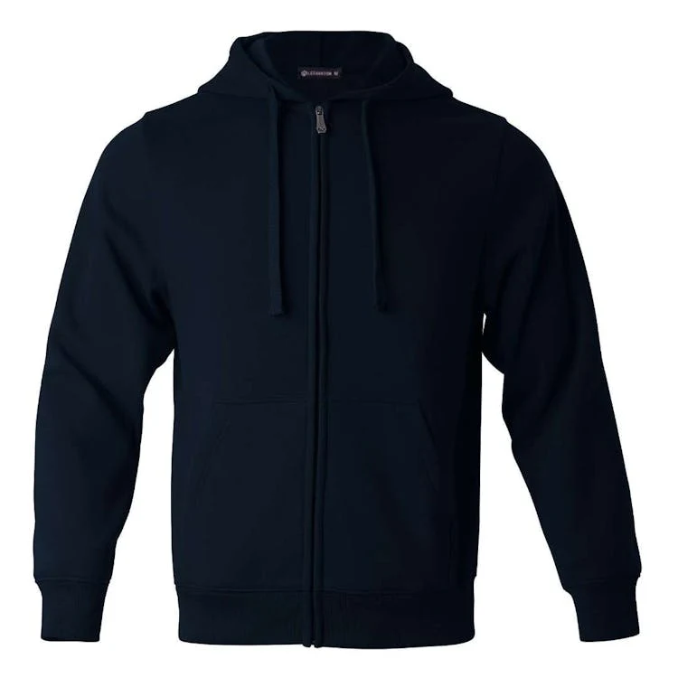 Fleece Full Zip Hoodies - Size 2XL Black, custom hoodie or sweatshirt with logo imprint 1