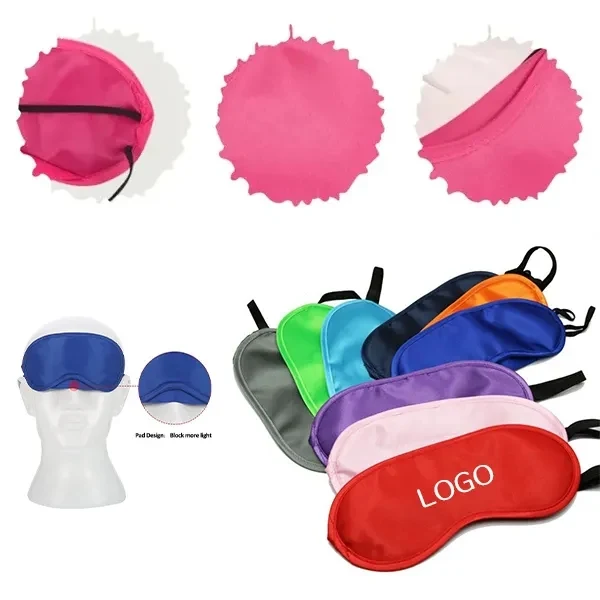 Polyester Light-Blocking Eye Mask with Disposable Sleep Aid 1