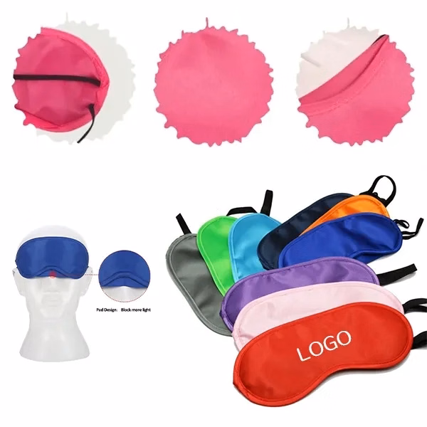 Polyester Light-Blocking Eye Mask with Disposable Sleep Aid