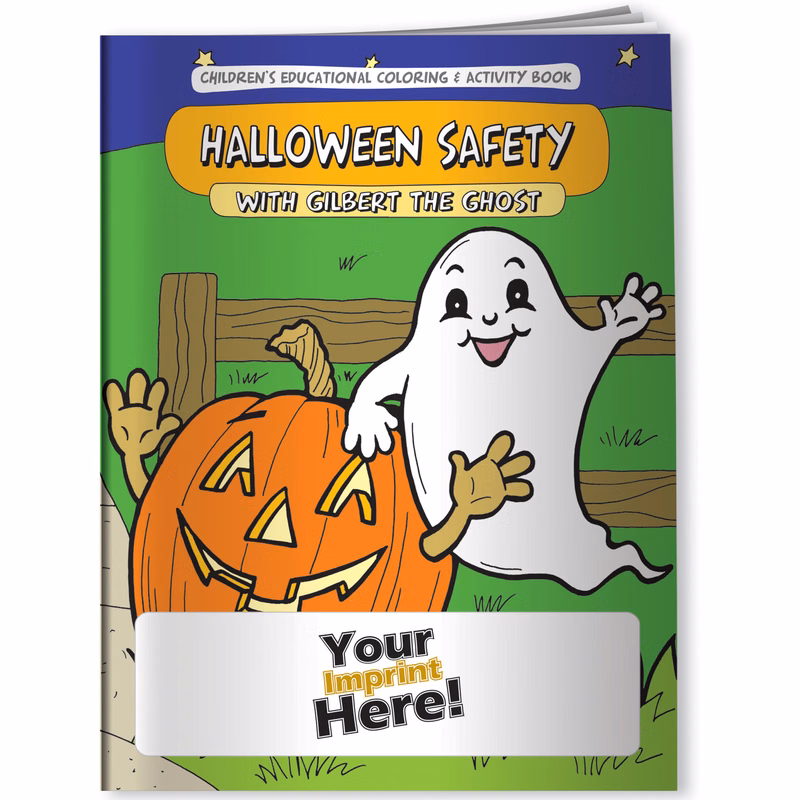 Coloring Book - Halloween Safety with Gilbert the Ghost