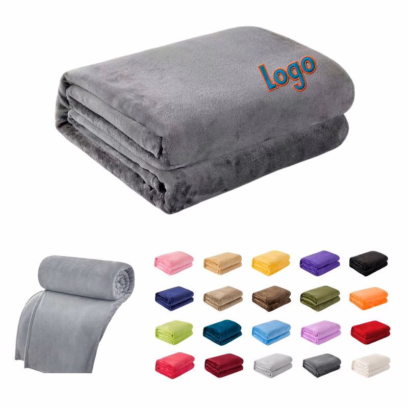 MOQ50 Flannel Fleece Sofa Nap Blanket