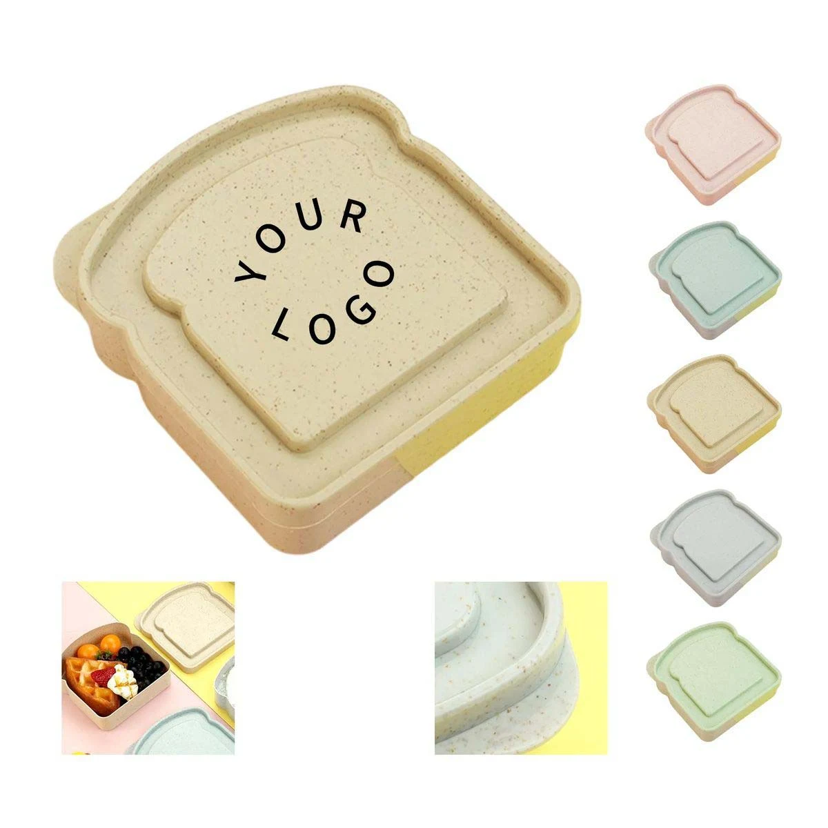 Portable Bread Shaped Lunch Case for Picnics 1