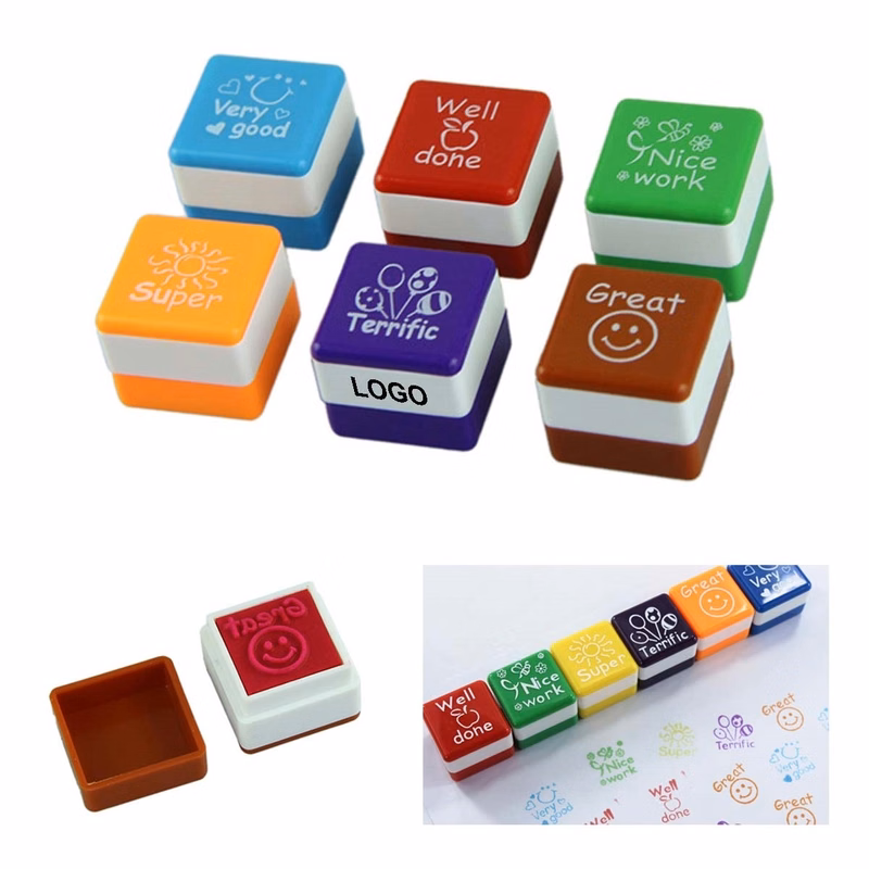 6Pcs Teacher Self-Inking Stamps