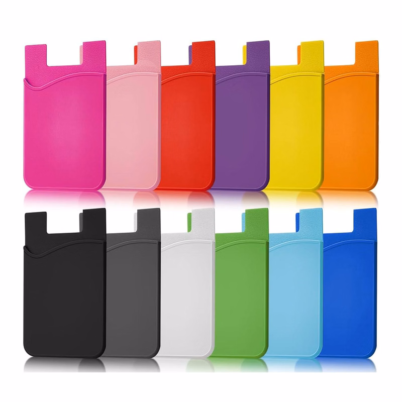 Silicone Phone Wallet with Adhesive Back