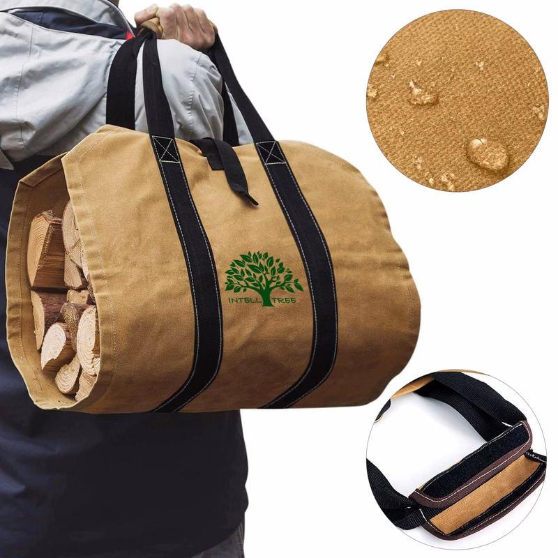 Canvas Firewood Carrier Bag