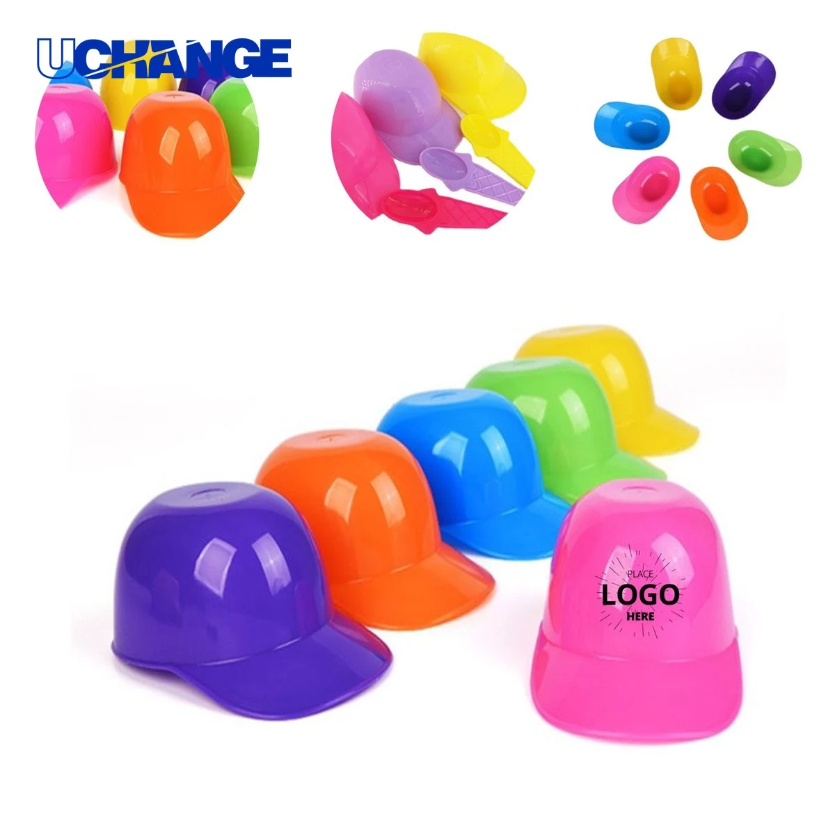 Plastic Baseball Hat Ice Cream Bowl 1