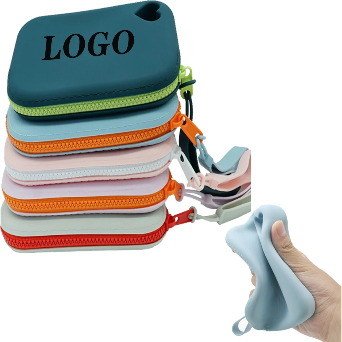 Silicone Coin Pouch Key Card Organizer 1