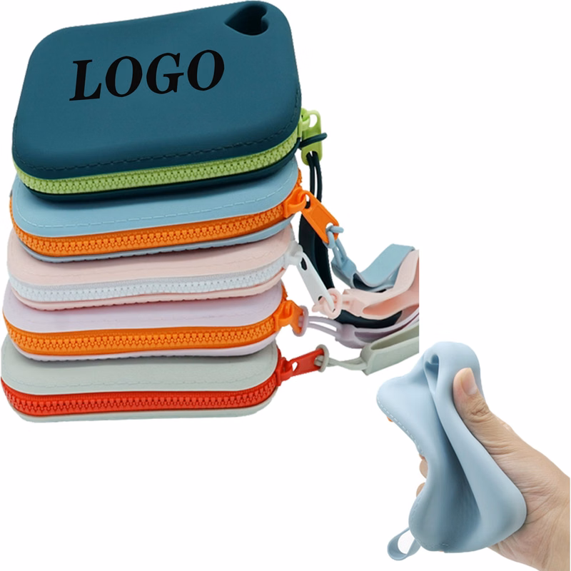 Silicone Coin Pouch Key Card Organizer