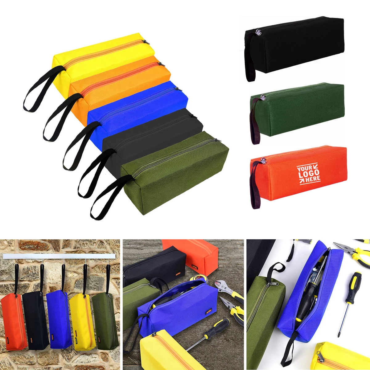 Women Men Multi-purpose Small Zipper Utility Tool Bag Screwdrivers Pouch Pliers Storage Organizer 1