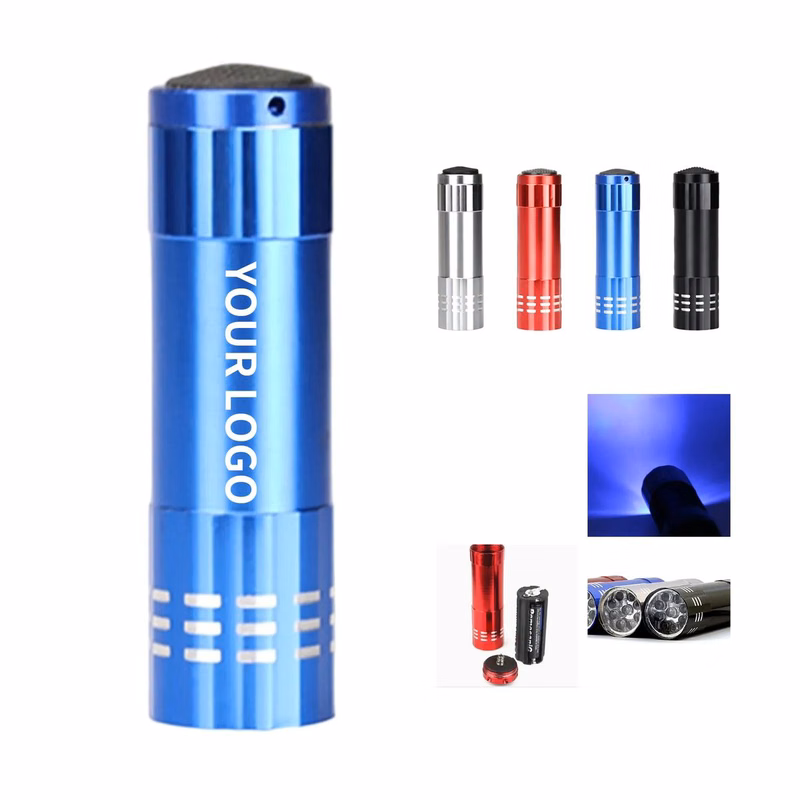 Small 9 LED Mini Torch with Durable ABS Build