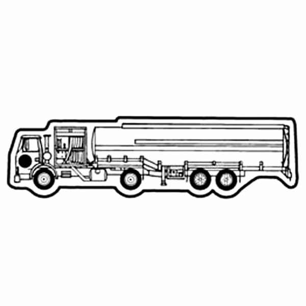 Tanker Truck 4 Key Tag - Spot Color