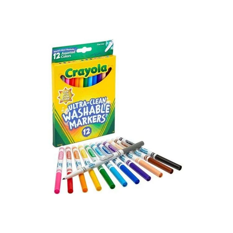 Crayola Thinline Washable Markers - 12 Count 1