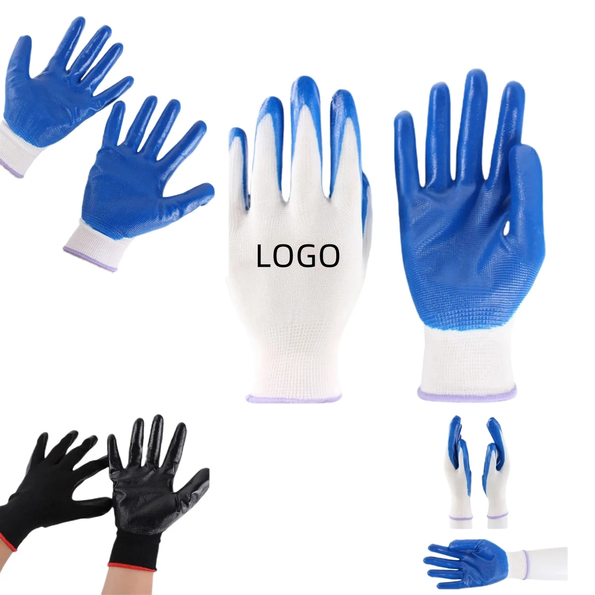 Heavy-Duty Safety Gloves - Nitrile Grip 1