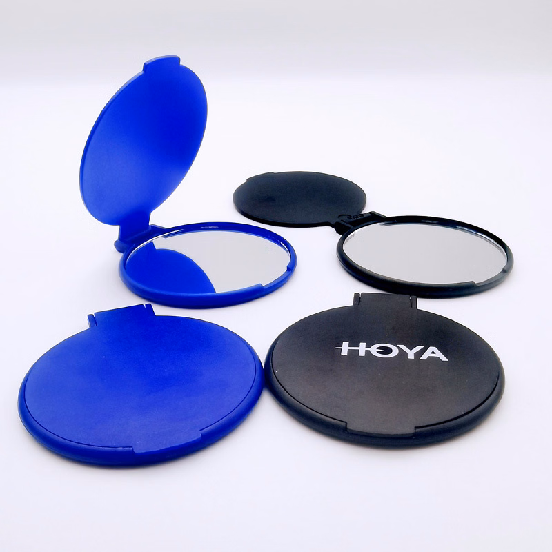 Round Compact Folding Mirror