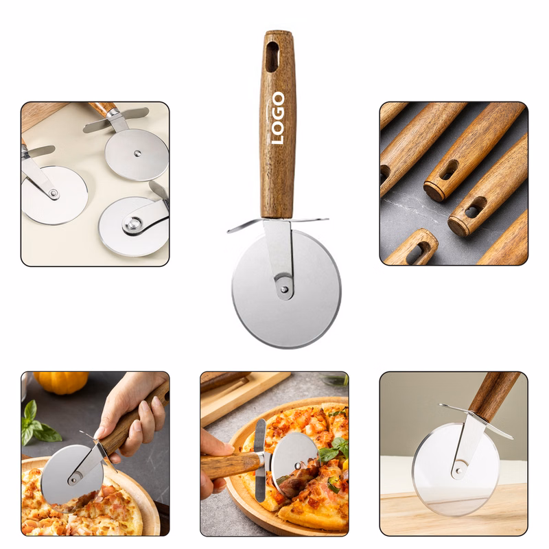 Custom Logo Pizza Cutter for Kitchen Use