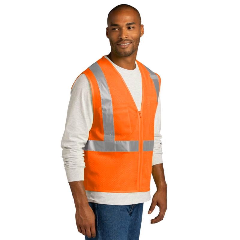 CornerStone ANSI 107 Class 2 Mesh Zippered Vest.